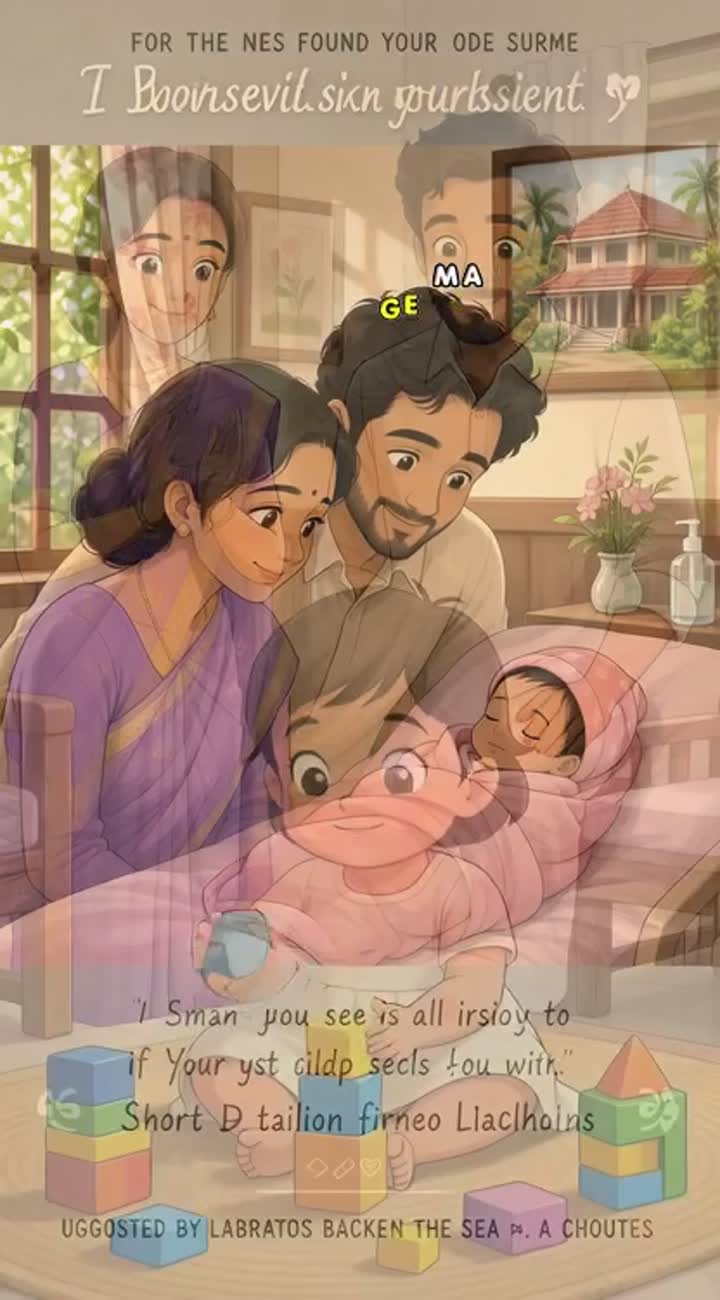 Beautiful 2D animated short film titled "Jini's Life Story" — AI cartoon
