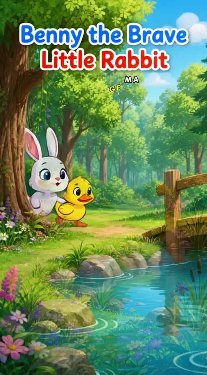Benny the Brave Little Rabbit — AI cartoon