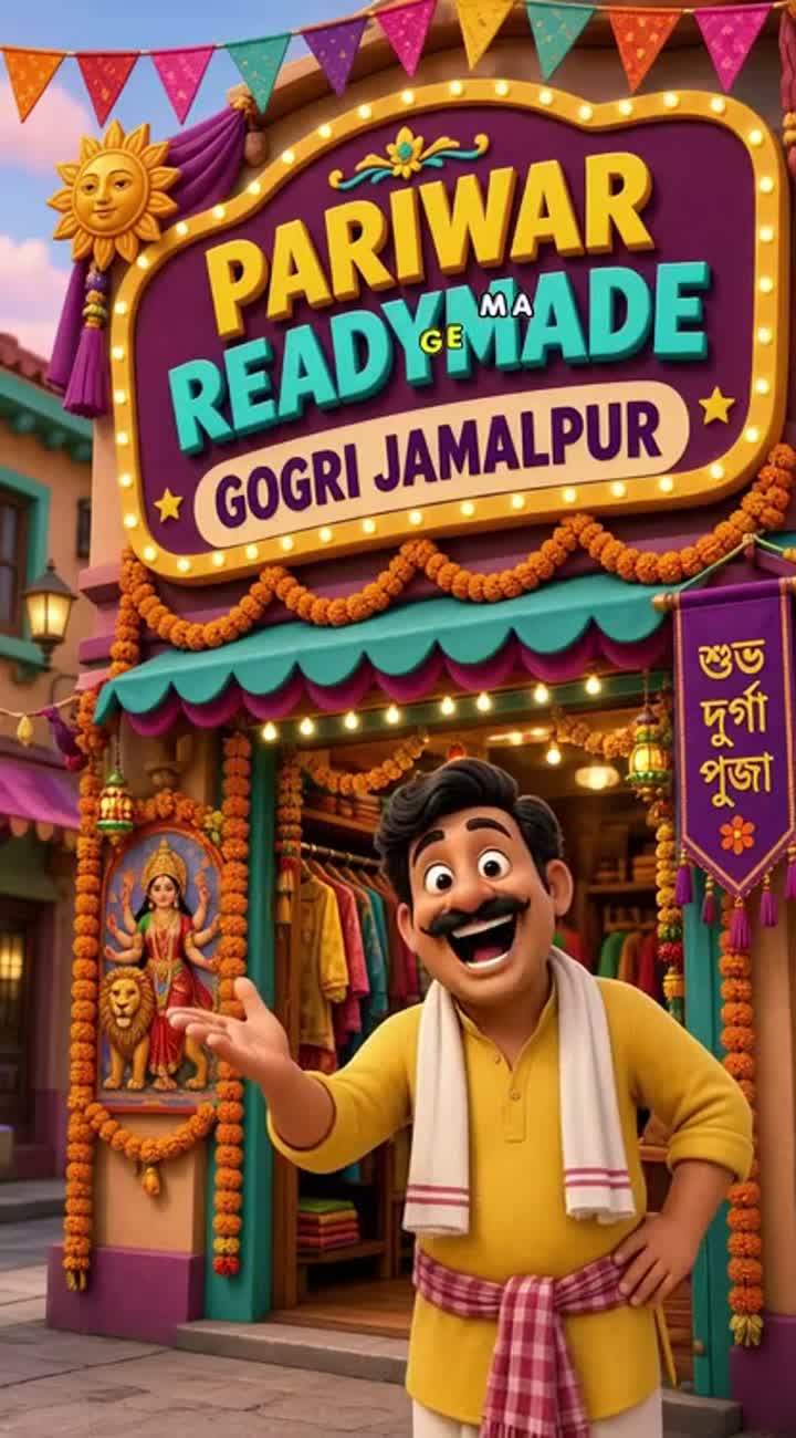 Show a funny, friendly and lovable 3D cartoon Indian male… — AI cartoon