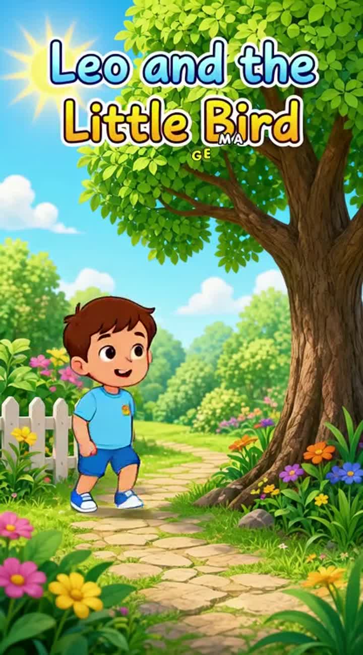 Leo and the Little Bird — AI cartoon