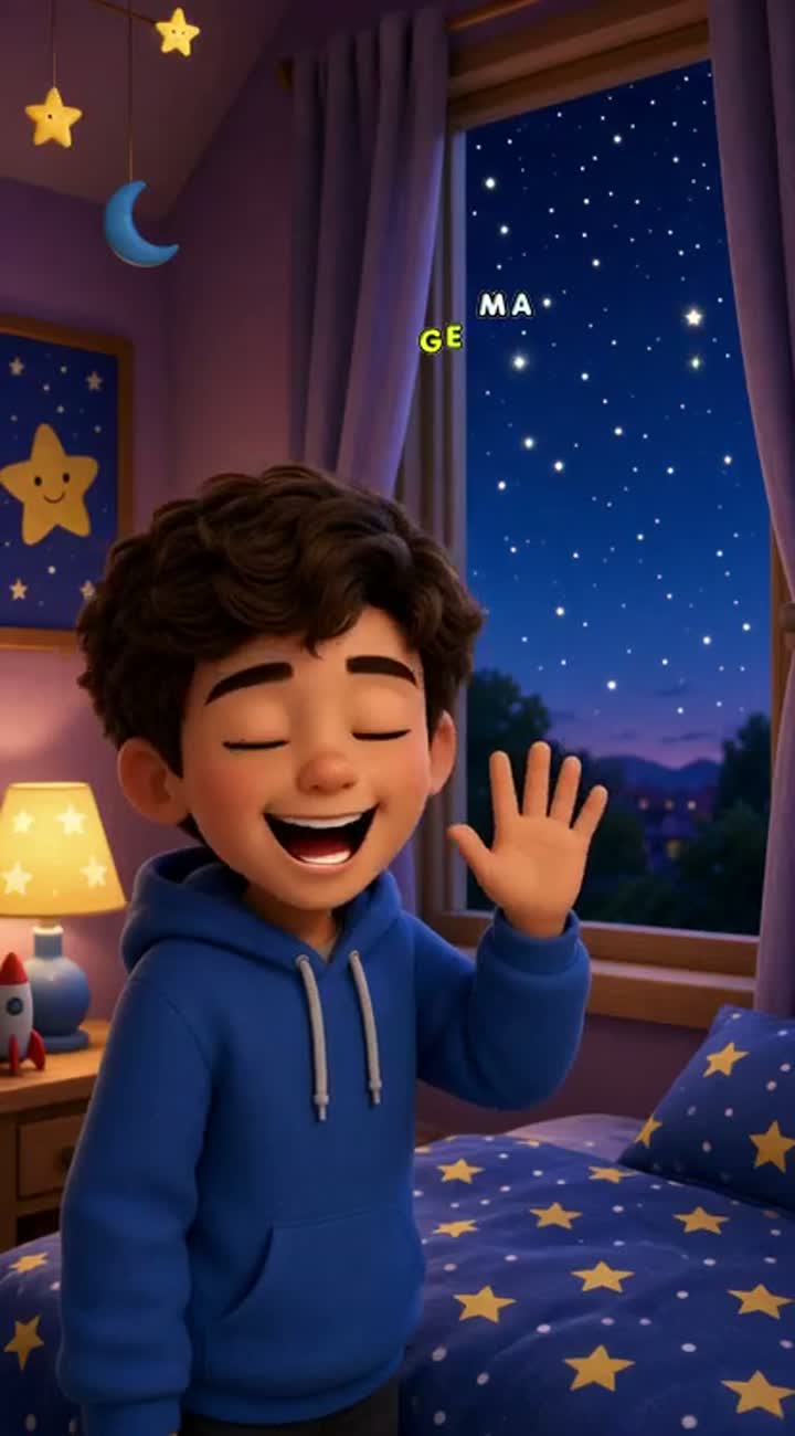 VIDEO SCRIPT: TWINKLE, TWINKLE, LITTLE STAR — AI cartoon