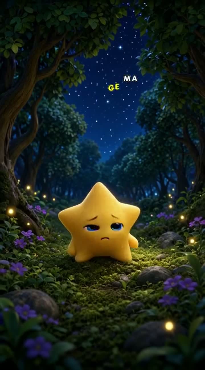The Little Star Who Lost Her Glow — AI cartoon