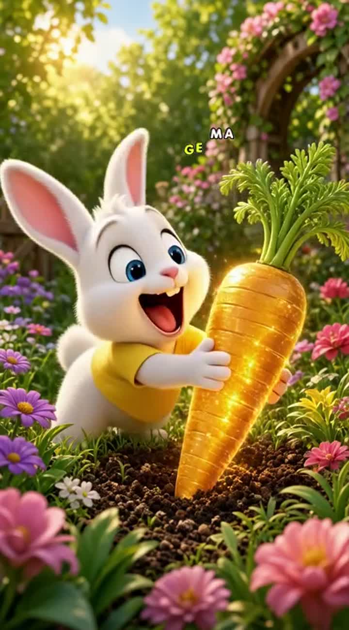 The Selfish Bunny and the Magic Carrot — AI cartoon