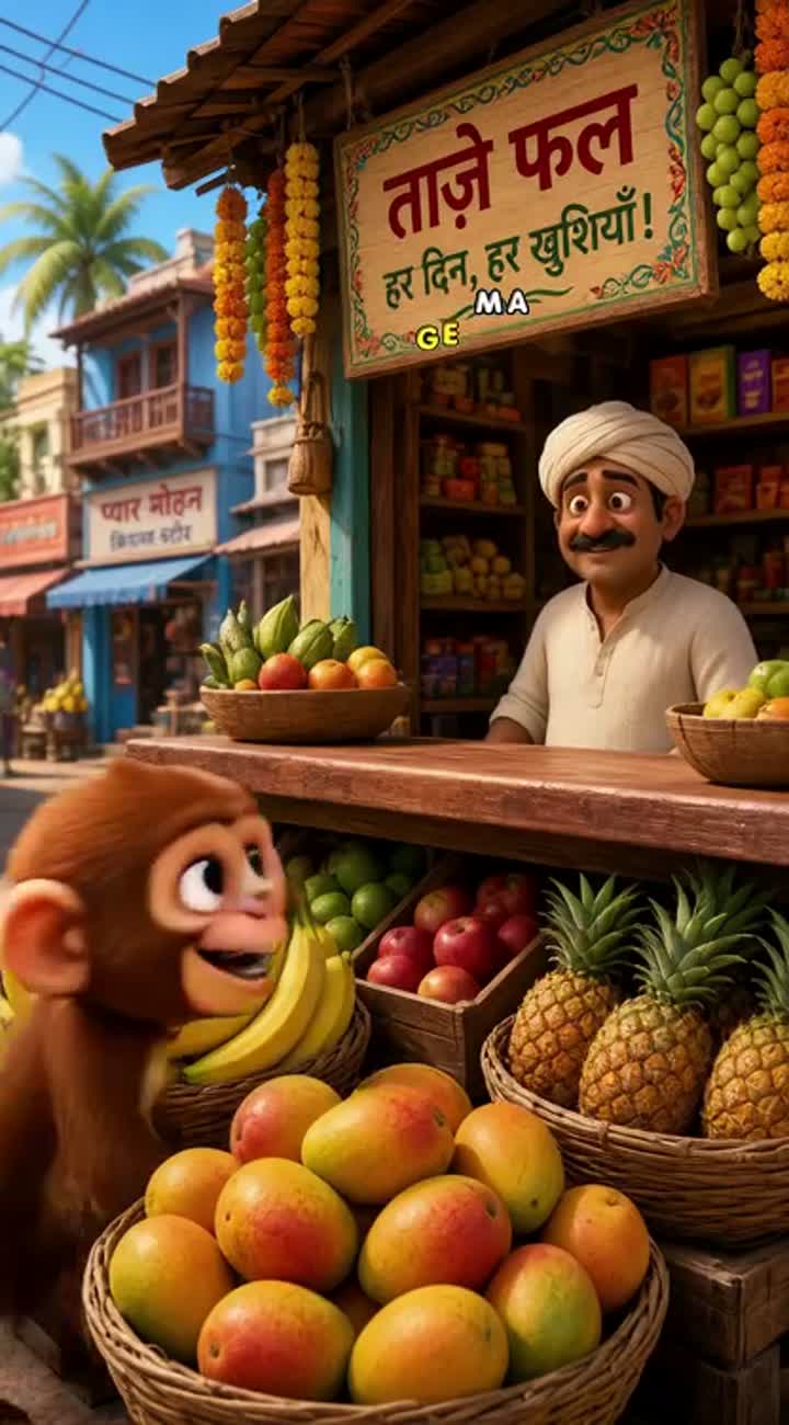 Funny vertical 9:16 3D cartoon animation for YouTube Shorts — AI cartoon