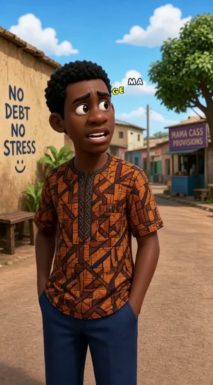 Funny 3D cartoon about two Nigerian friends — AI cartoon