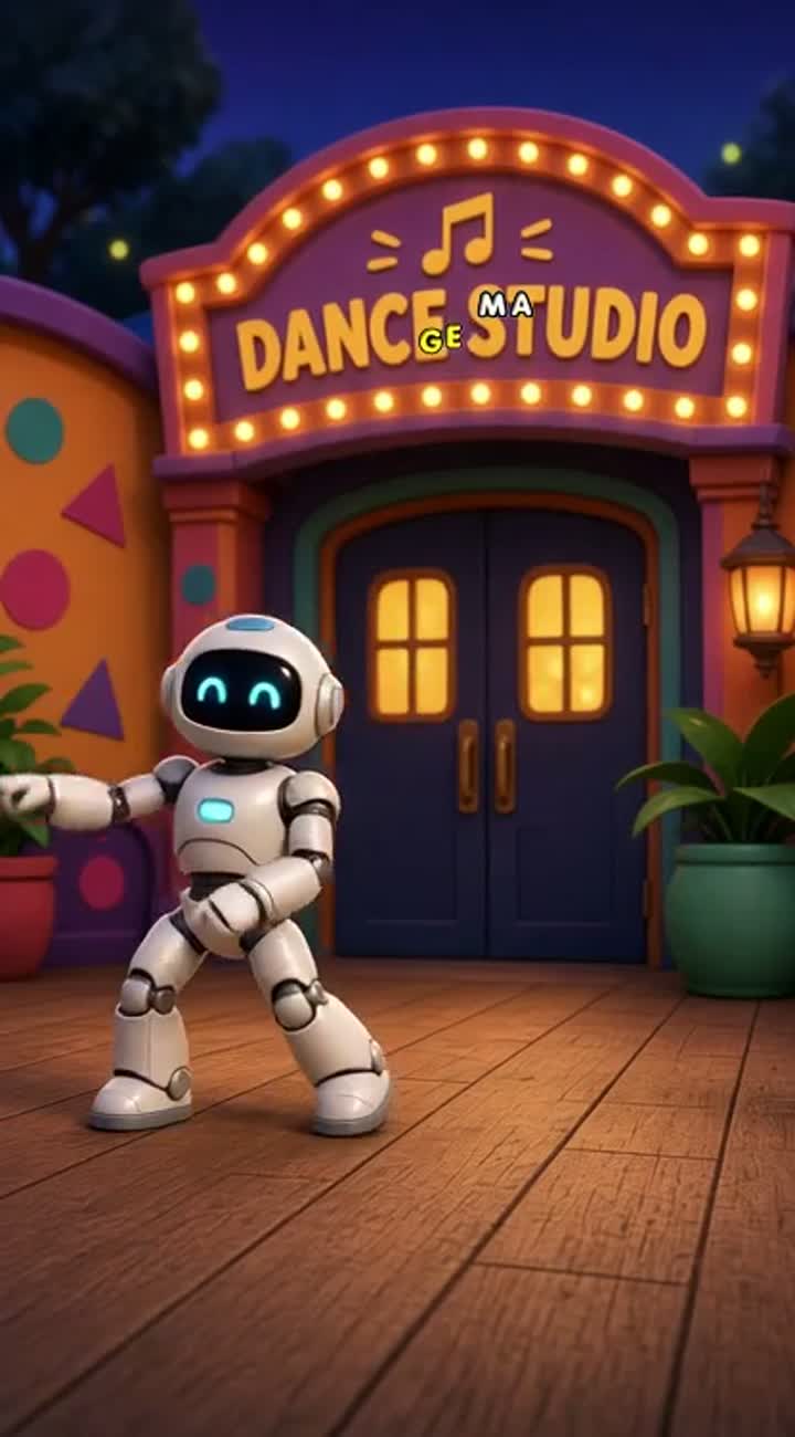 The Dancing Panda — AI cartoon