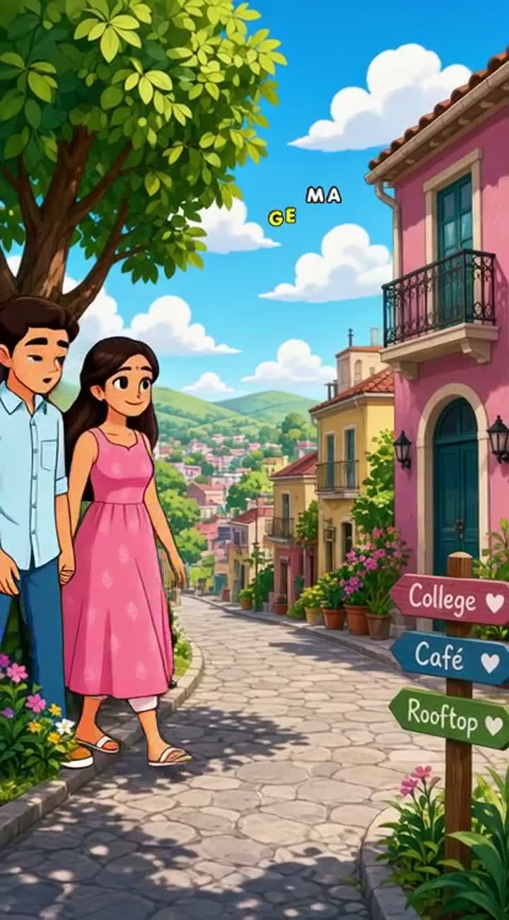 To Doston Ki Kahani banaa do Love story Animated cartoon… — AI cartoon