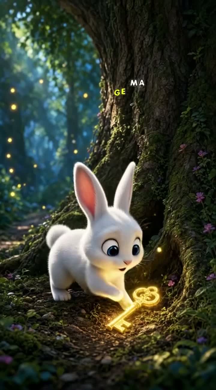 Beautiful 3D animated children's movie scene — AI cartoon