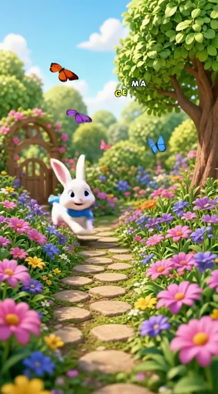3D animated cartoon video of Benny the Bunny… — AI cartoon