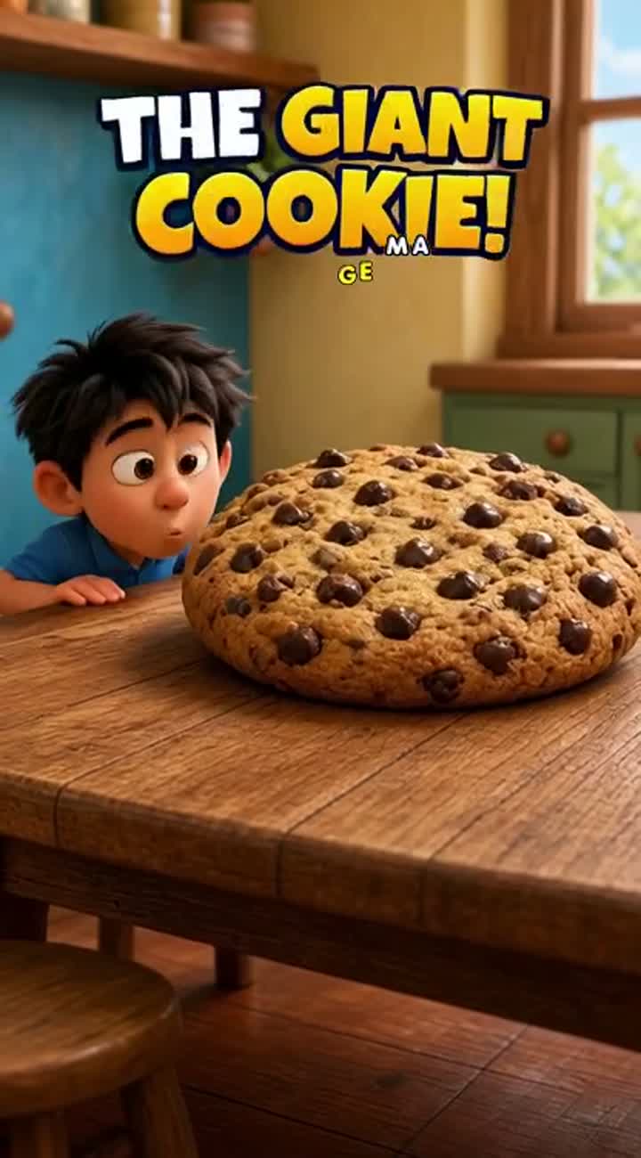 THE GIANT COOKIE! — AI cartoon