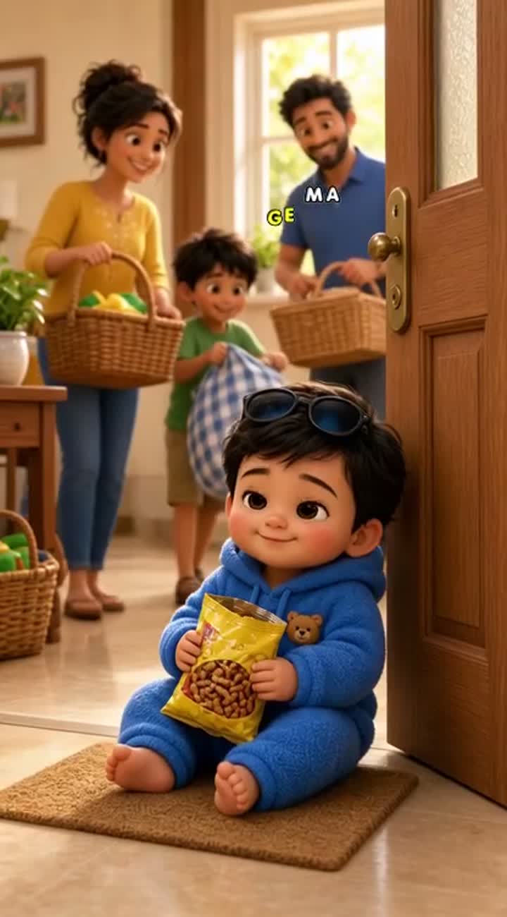 Vibrant, premium-quality Pixar-inspired 3D animated cartoon… — AI cartoon