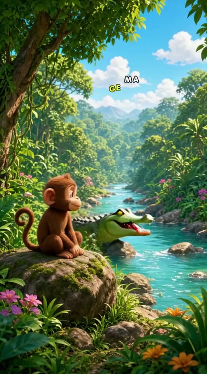 Vertical 3D cartoon story in Hindi for YouTube Shorts — AI cartoon