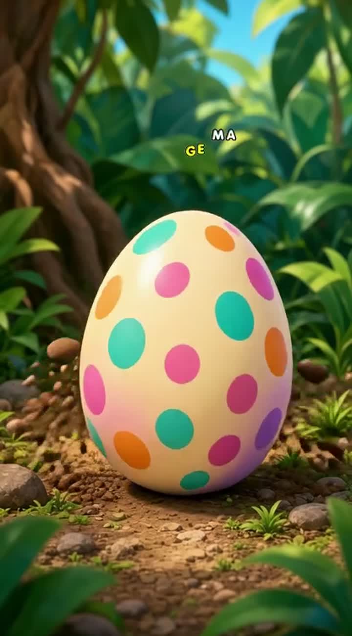 What's Inside the Mystery Egg? — AI cartoon