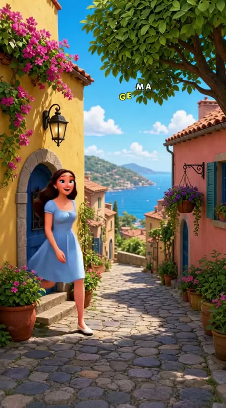 Transform the scene into a high-quality 3D animated cartoon style — AI cartoon