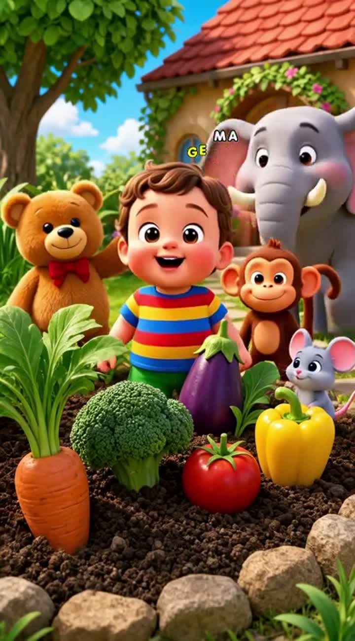 AI CARTOON SHOW PROMPT: YUMMY VEGGIES SONG — AI cartoon