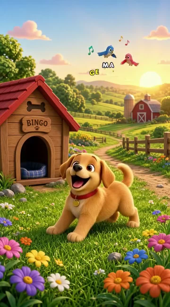 Complete colorful 3D animated children's cartoon video titled… — AI cartoon