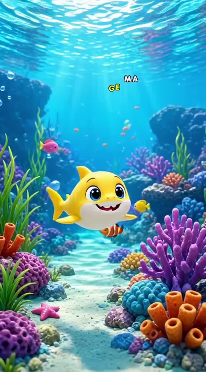 Baby Shark's Underwater Adventure — AI cartoon