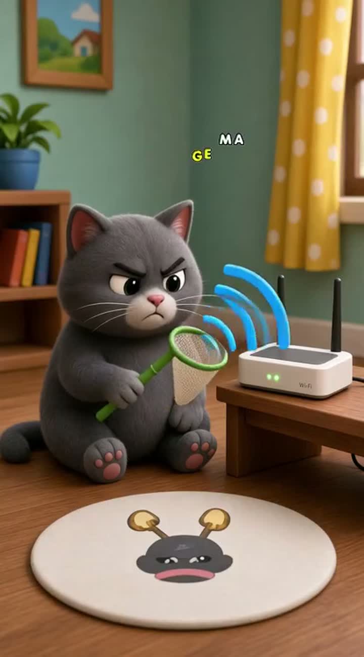 Funny 3D cartoon comedy video in vertical 9:16 format — AI cartoon