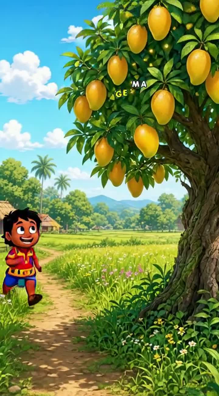 Single continuous shot of a vibrant, colourful animated cartoon… — AI cartoon