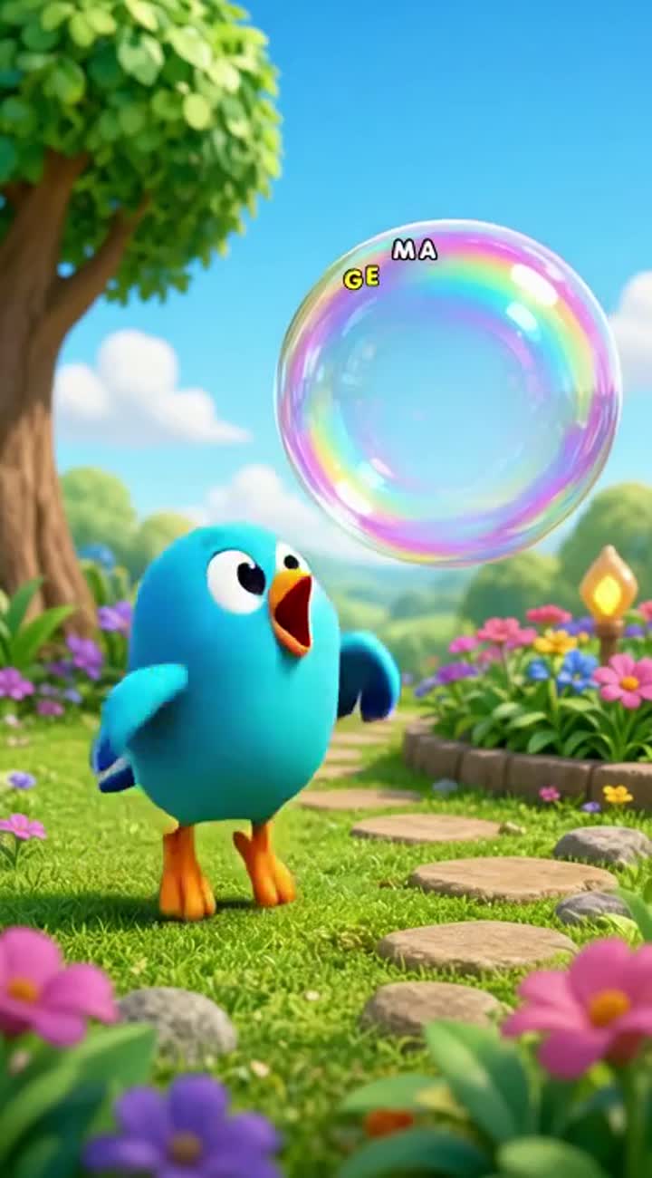 Original, colorful, silent preschool cartoon called "Piko & Pals" — AI cartoon