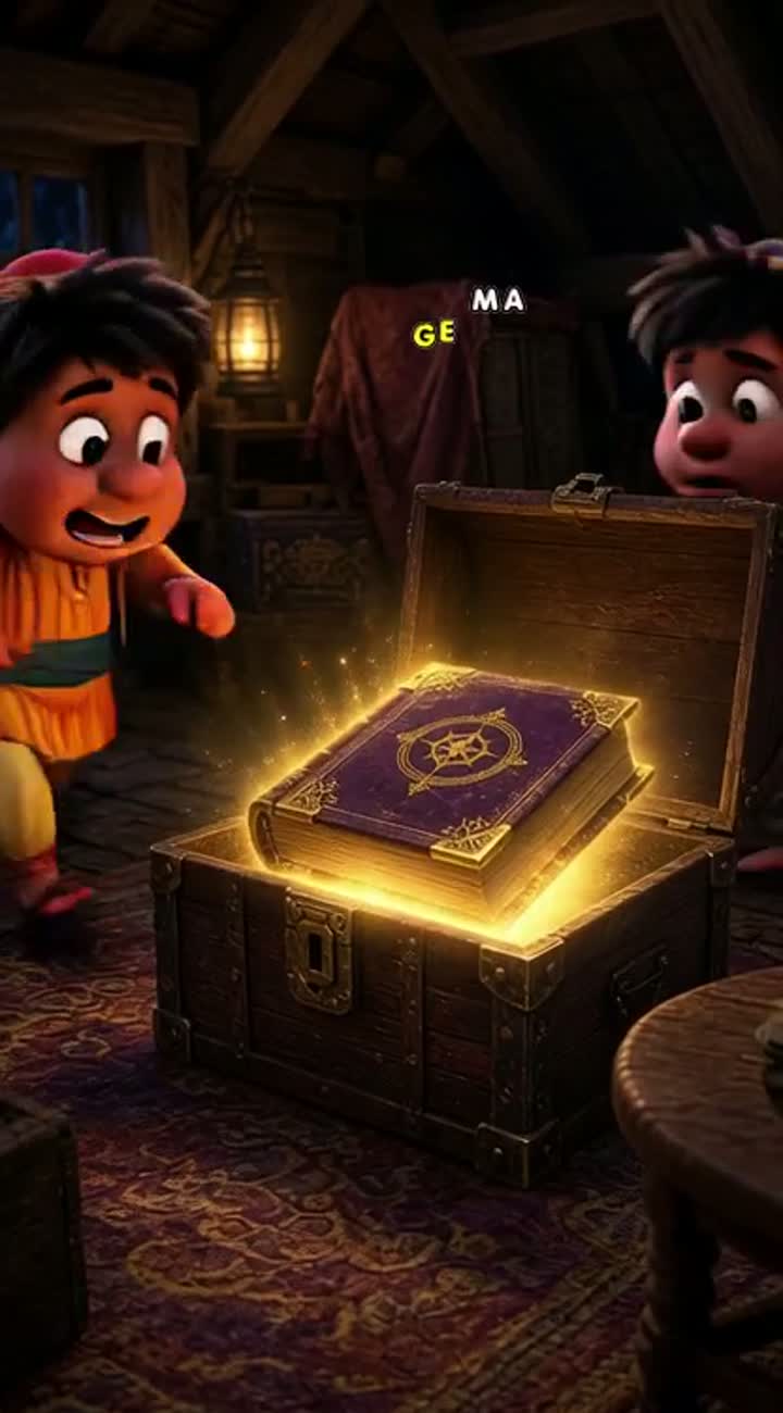 बबलू and गोलू, two funny 3D cartoon characters… — AI cartoon