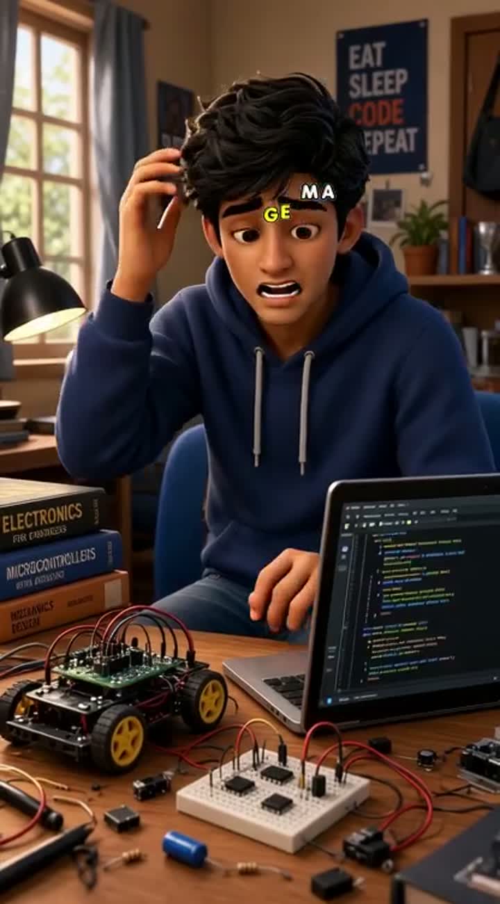 High-quality 3D cartoon animation of a young Indian male… — AI cartoon