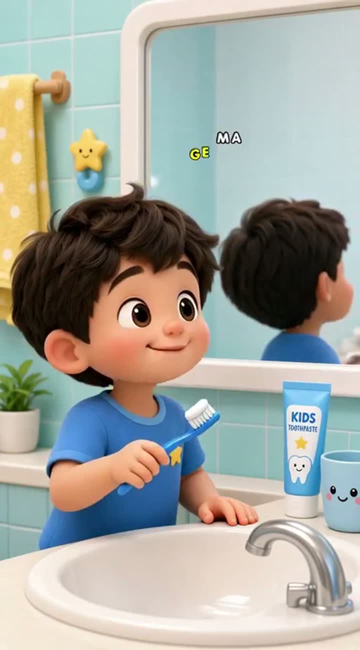 Cute 3D animated toddler cartoon about a little boy named Ben… — AI cartoon