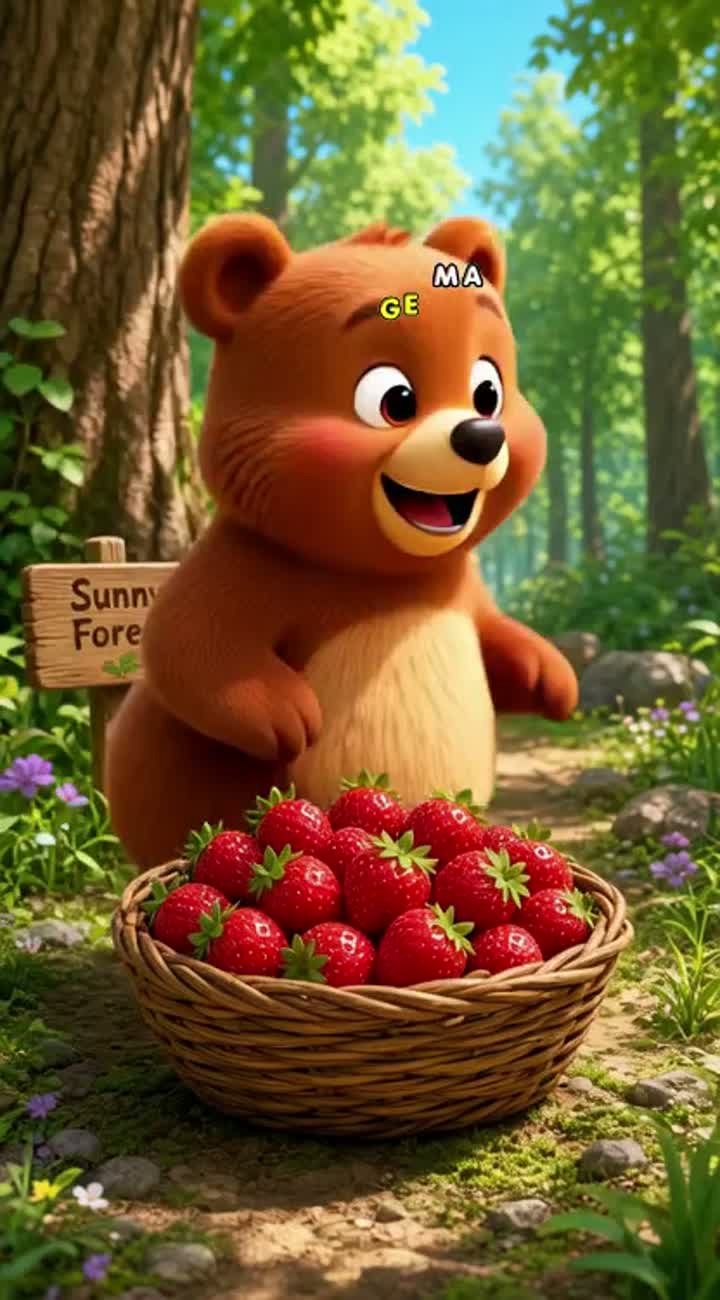Colorful 3D cartoon for young children — AI cartoon