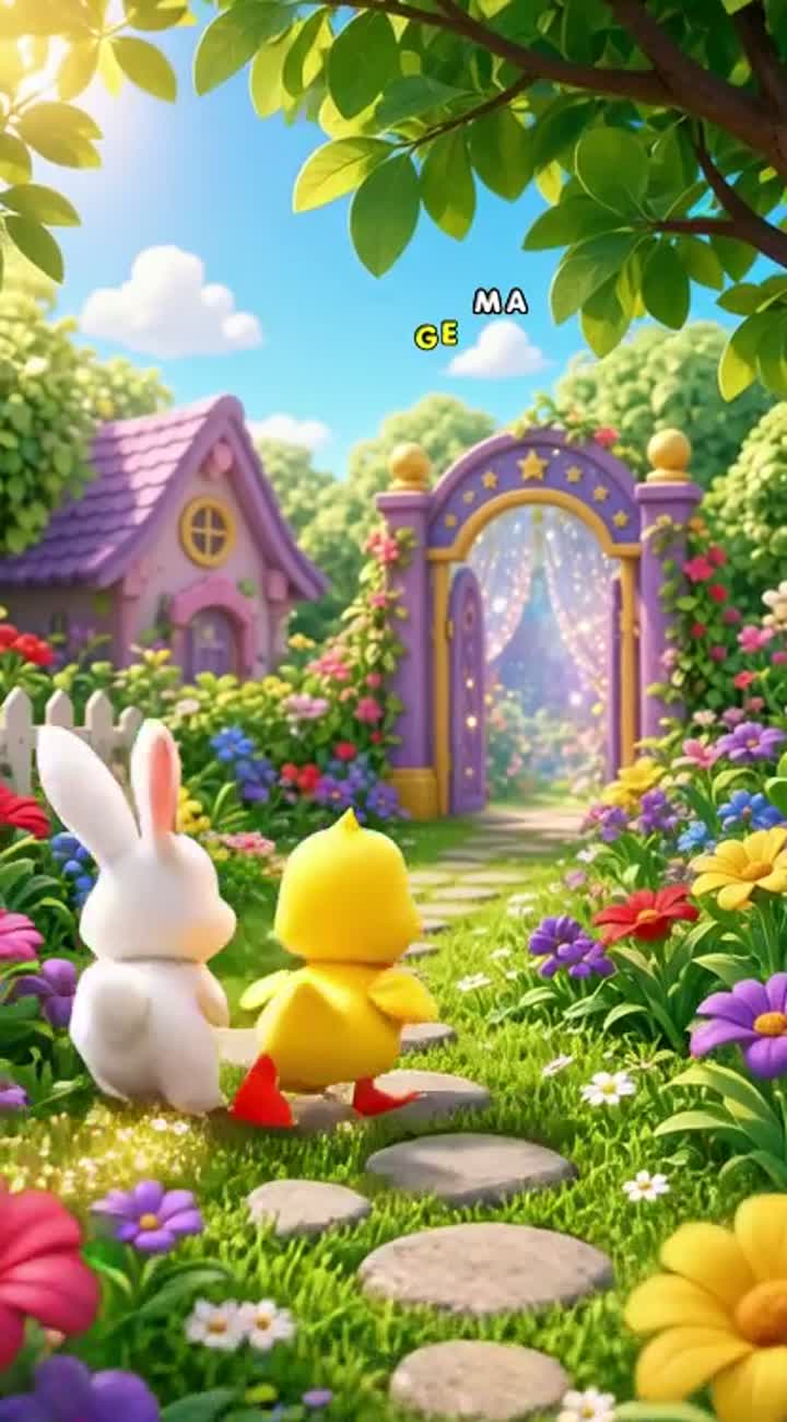 Colourful 3D cartoon for children aged 3-6 — AI cartoon
