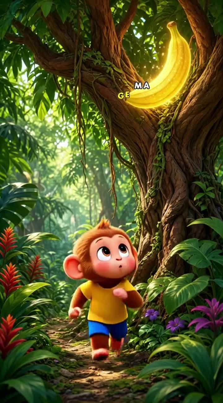 Cute, colorful 3D animated cartoon for children aged 4-8 — AI cartoon