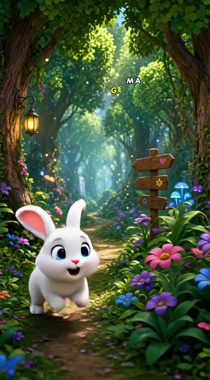 The Little Bunny Who Lost His Way — AI cartoon