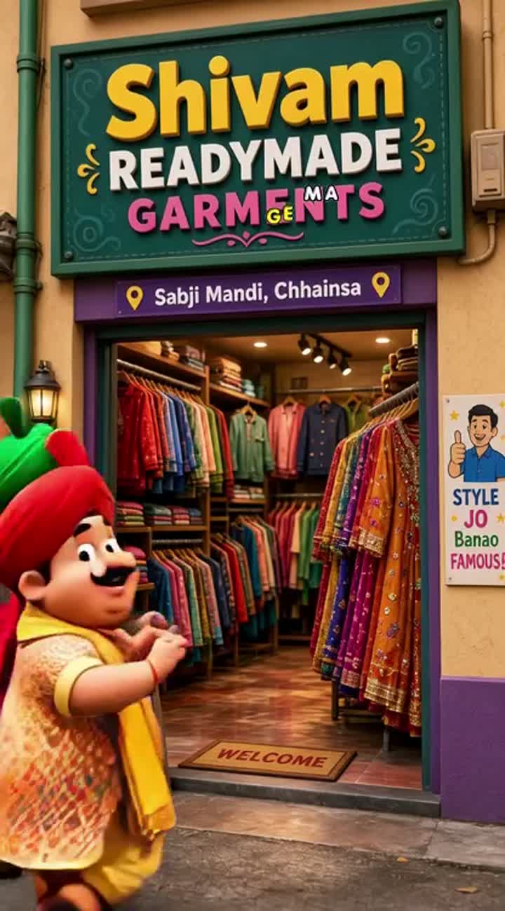Two funny Indian cartoon friends, one chubby and one thin… — AI cartoon