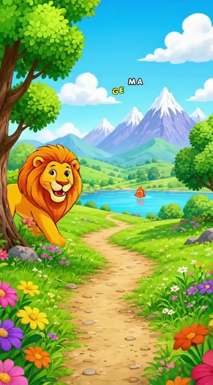 ¡APRENDEMOS LOS ANIMALES Y LOS COLORES! — AI cartoon