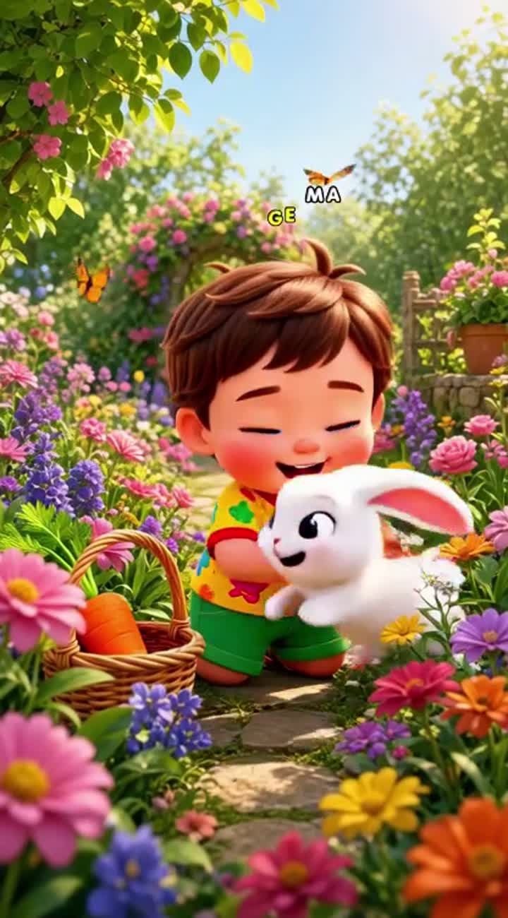 4K 3D animated cartoon featuring a cute little child wearing… — AI cartoon