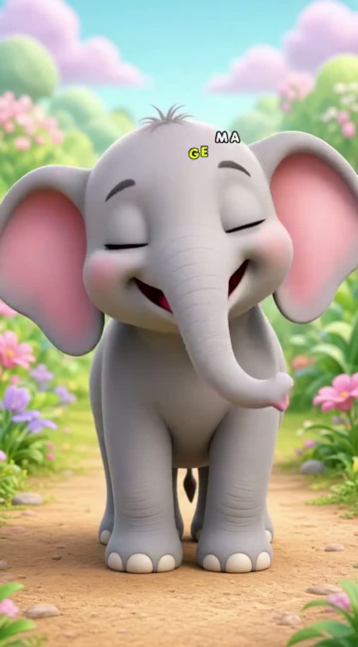 Bright, colorful 3D cartoon style, soft pastel background… — AI cartoon