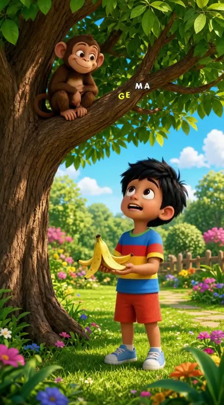 Funny Hindi cartoon video in vertical 9:16 format — AI cartoon