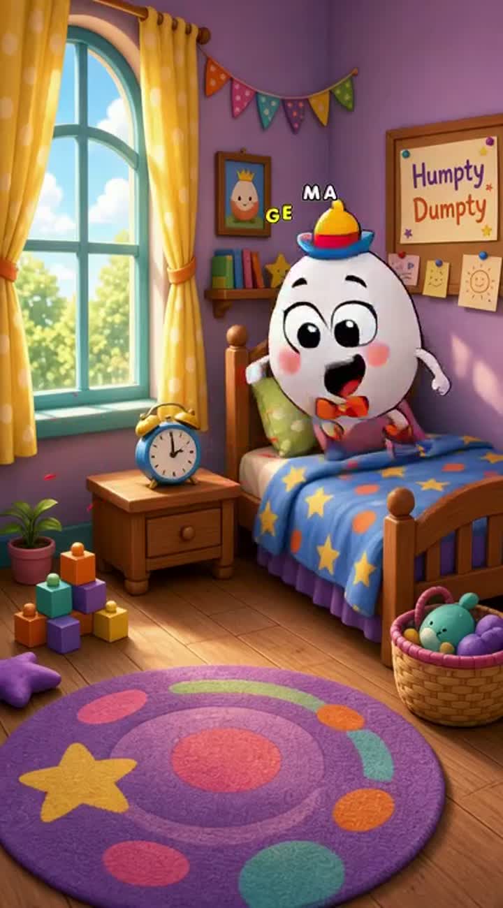 Humpty Dumpty Crazy Day! — AI cartoon