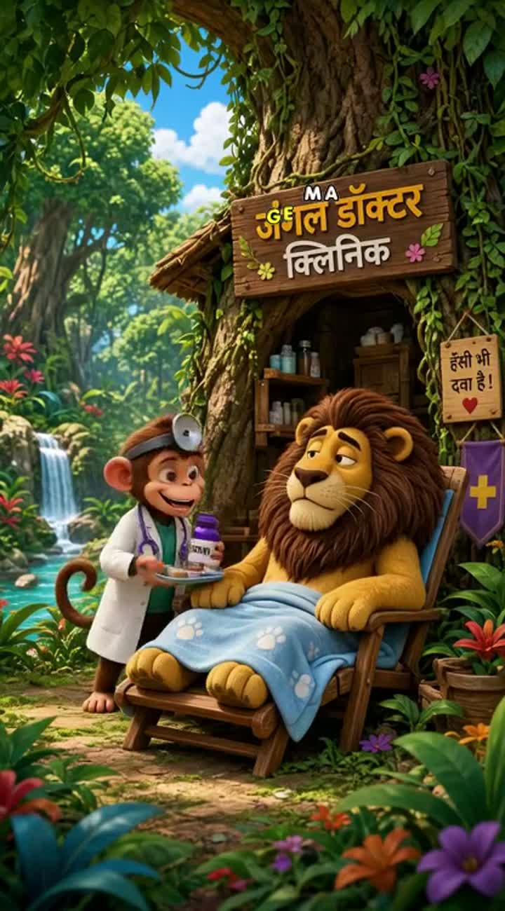 Funny 3D animated cartoon in Hindi — AI cartoon