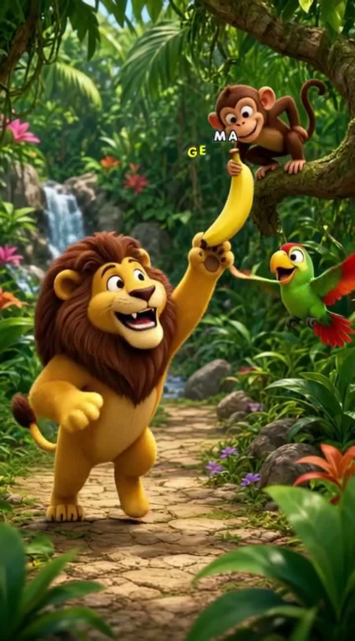Se three funny 3D cartoon animal characters from the uploaded… — AI cartoon