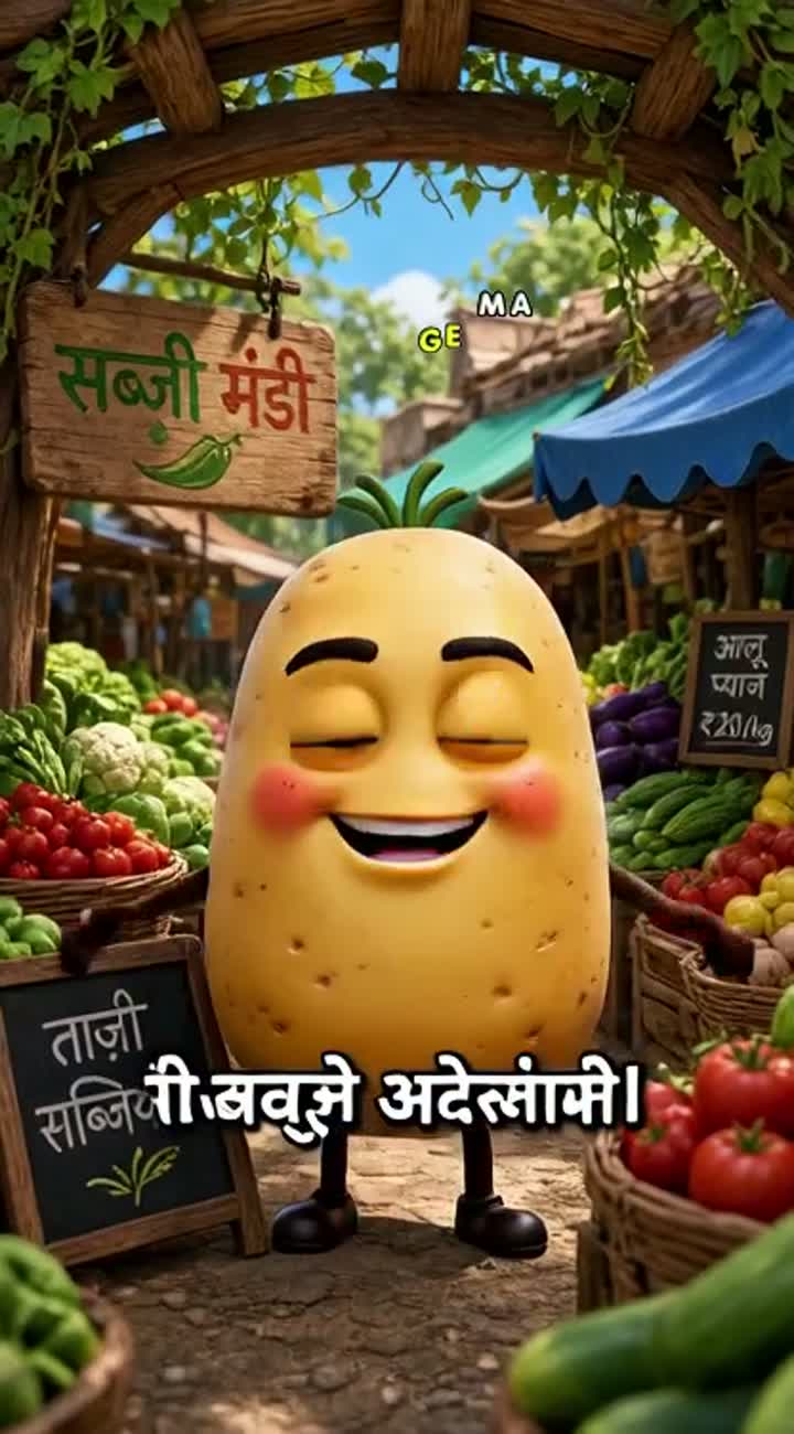 Funny 3D cartoon video for YouTube Shorts in vertical 9:16 format — AI cartoon
