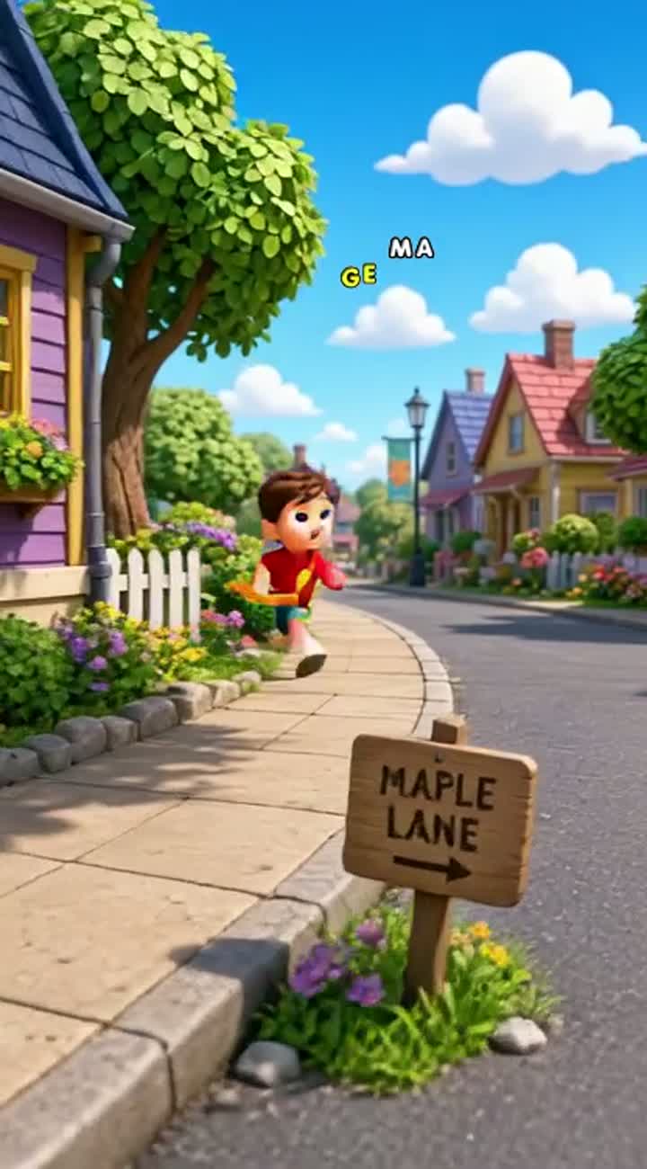Funny 3D cartoon short about a boy who finds a magical pencil — AI cartoon