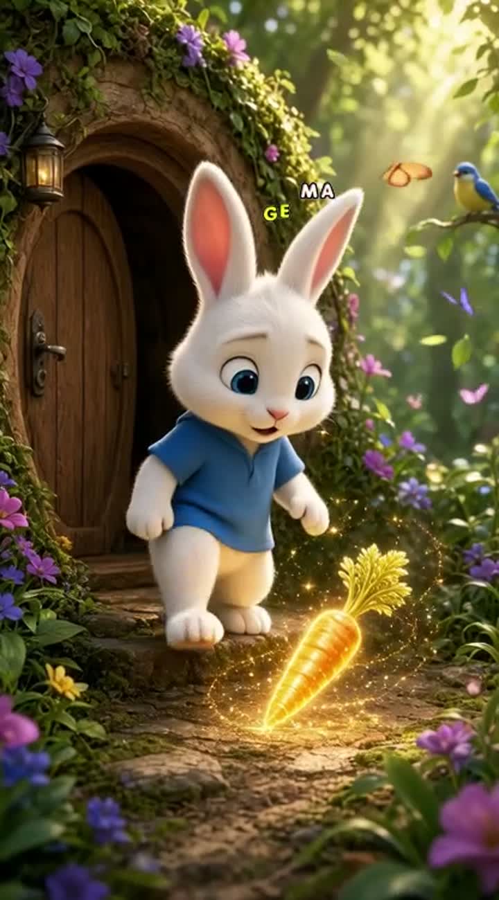 Vibrant, high-quality 3D animated children's film with colorful… — AI cartoon