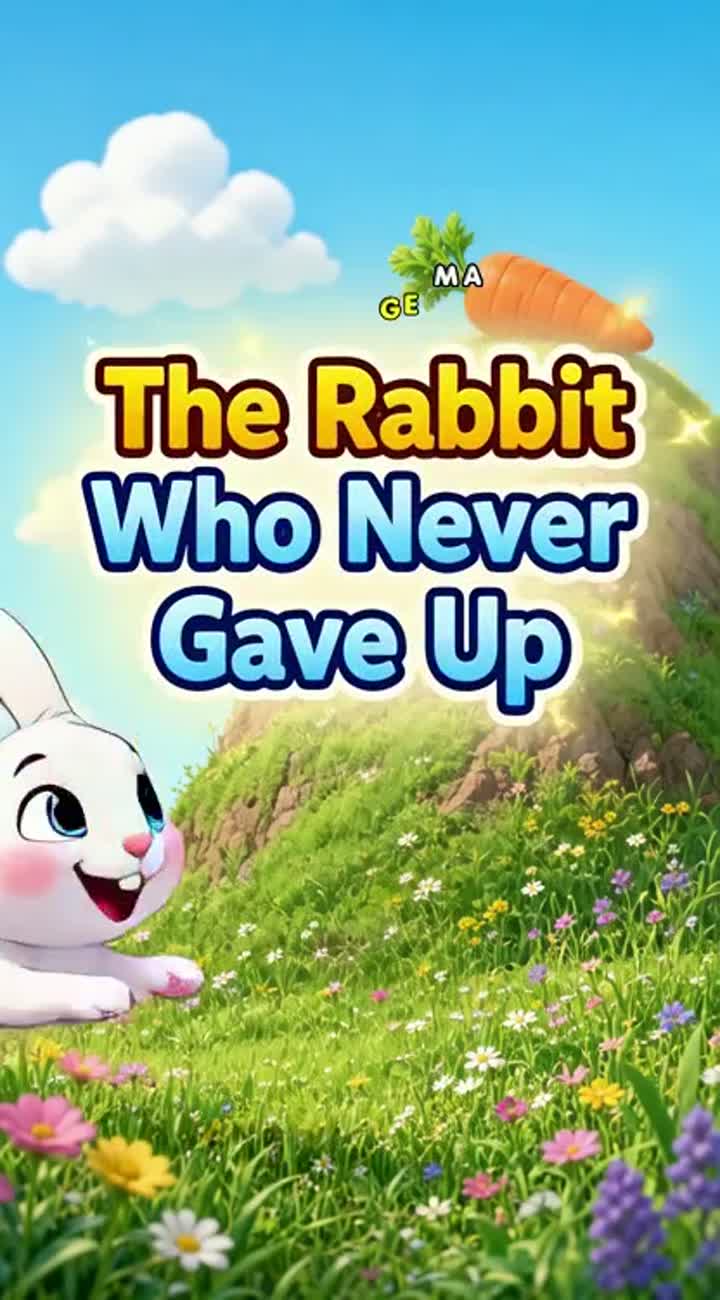 The Rabbit Who Never Gave Up — AI cartoon