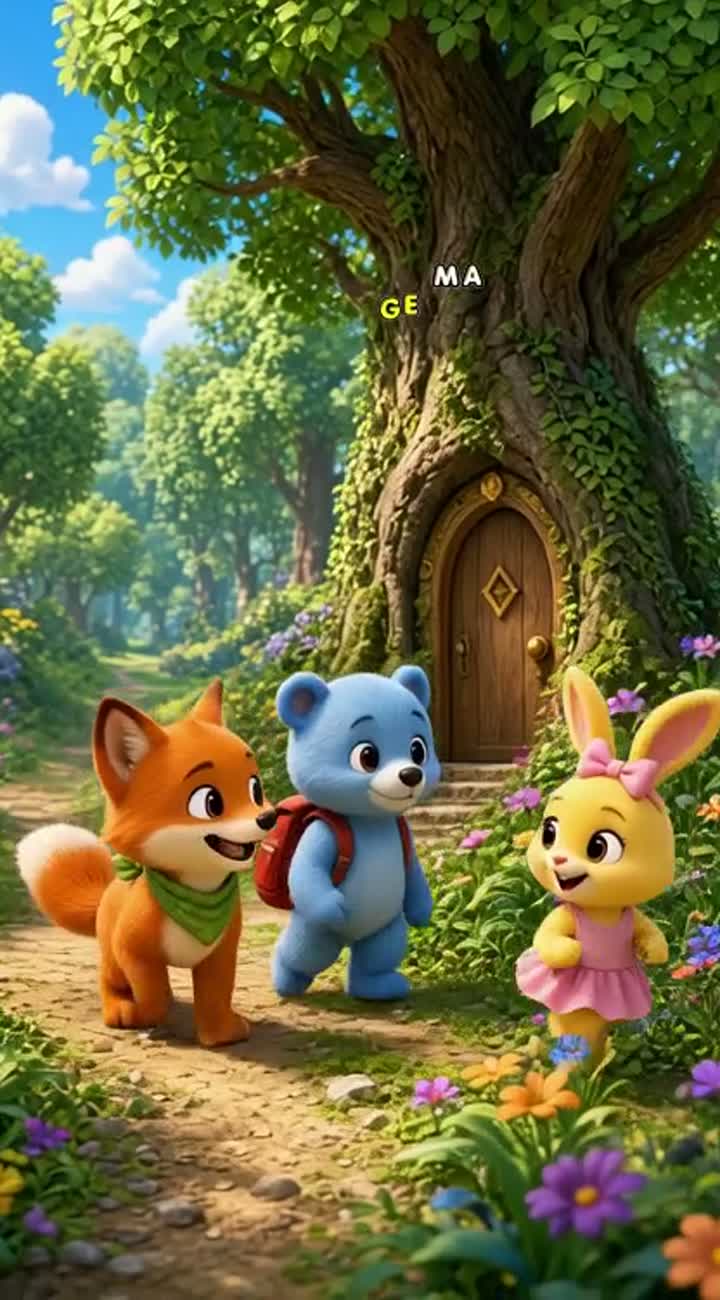 Crie um desenho animado infantil musical completo… — AI cartoon