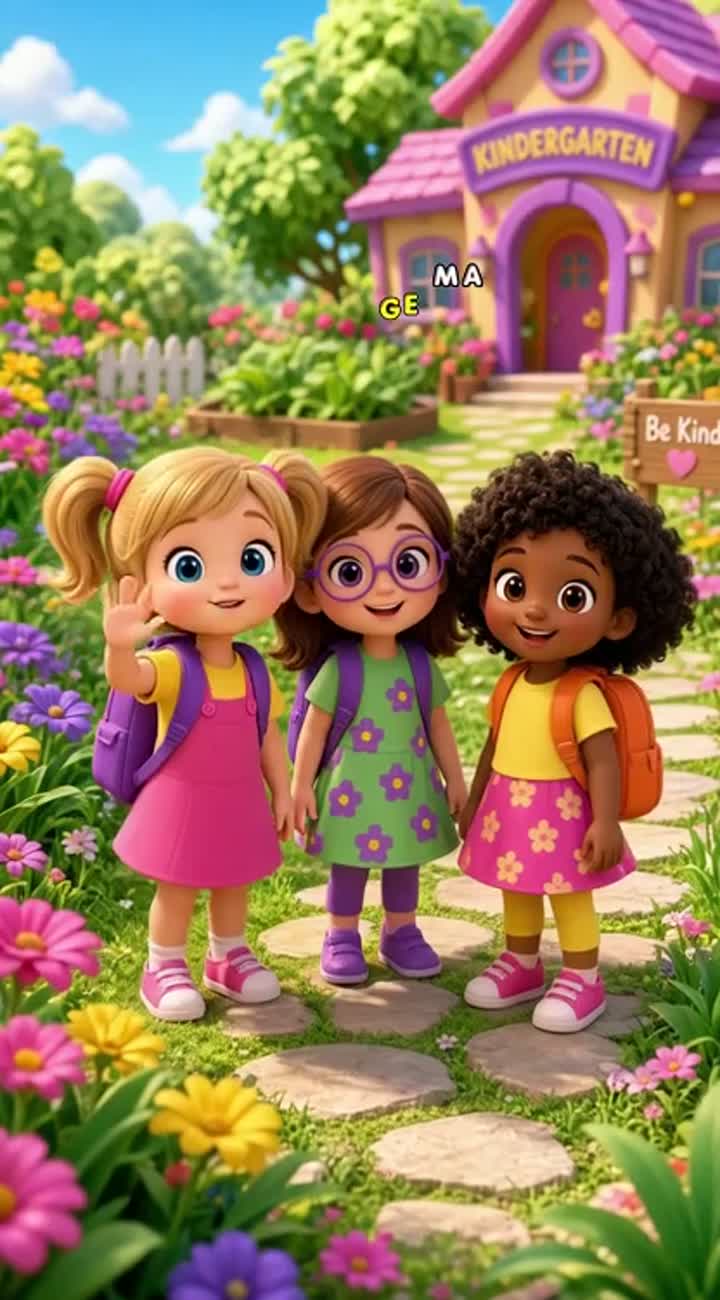 High-quality 3D animated cartoon scene inspired by a colorful… — AI cartoon