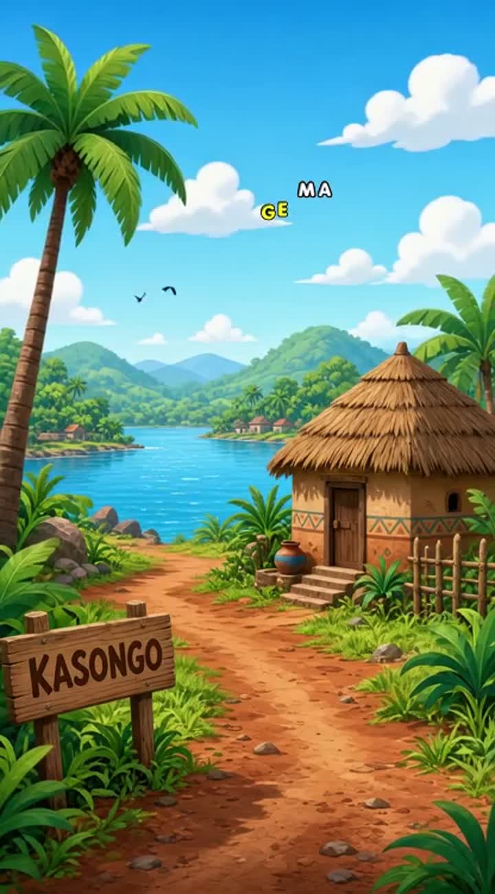 Kasongo Animated cartoon with smooth animation… — AI cartoon