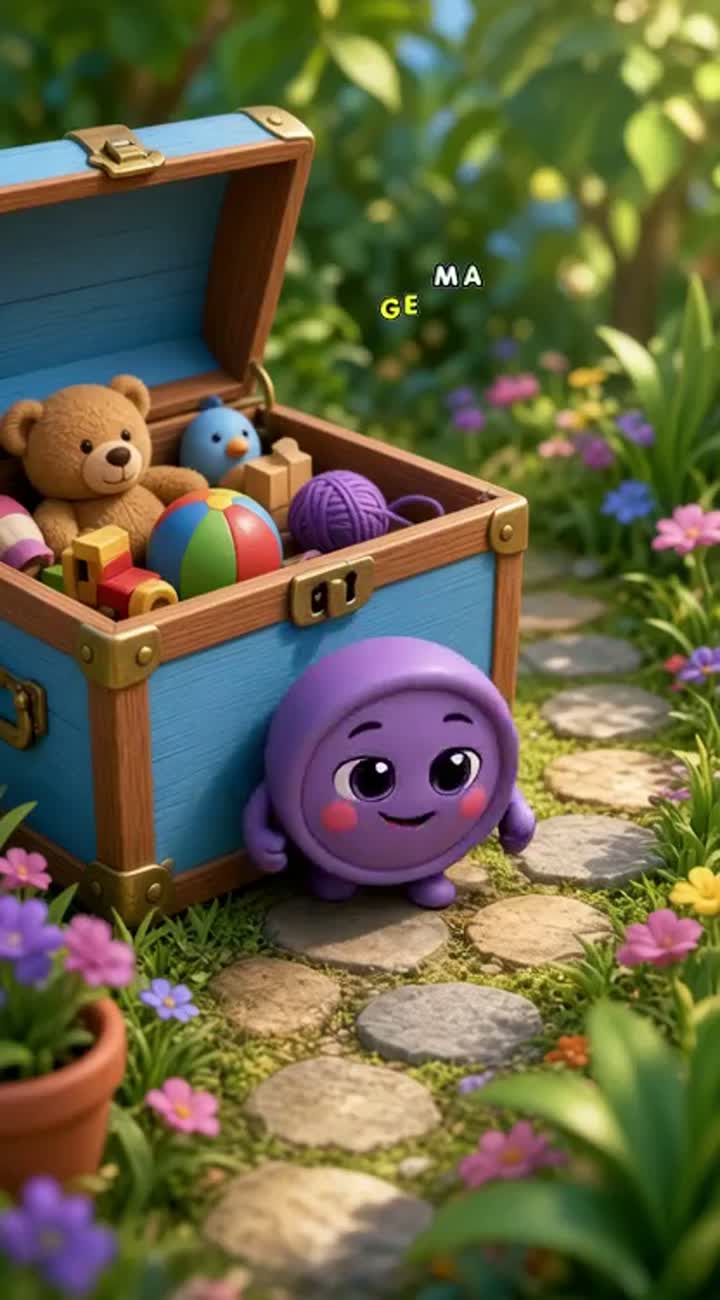 Short animated cartoon clip with vibrant colours… — AI cartoon