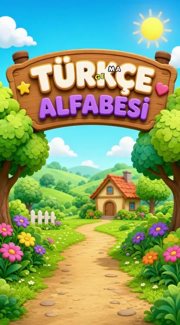 Türkçe alfabe ogreten bır vıdeo ornegı verırımısın — AI cartoon