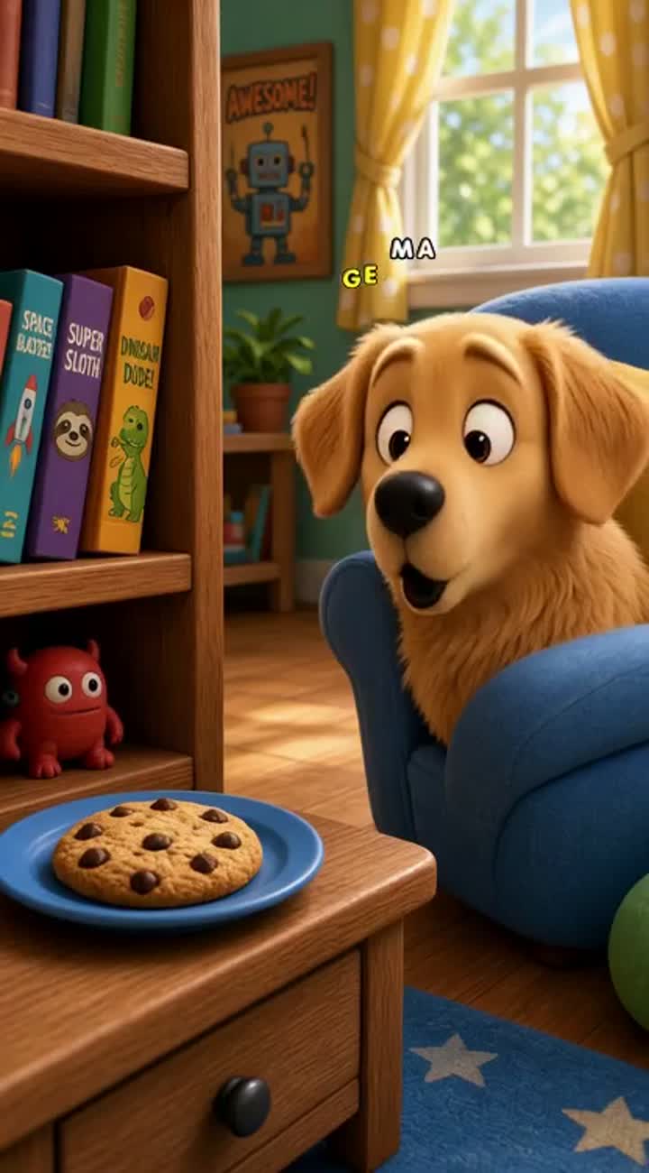 Funny 3D cartoon for YouTube Shorts in American English — AI cartoon