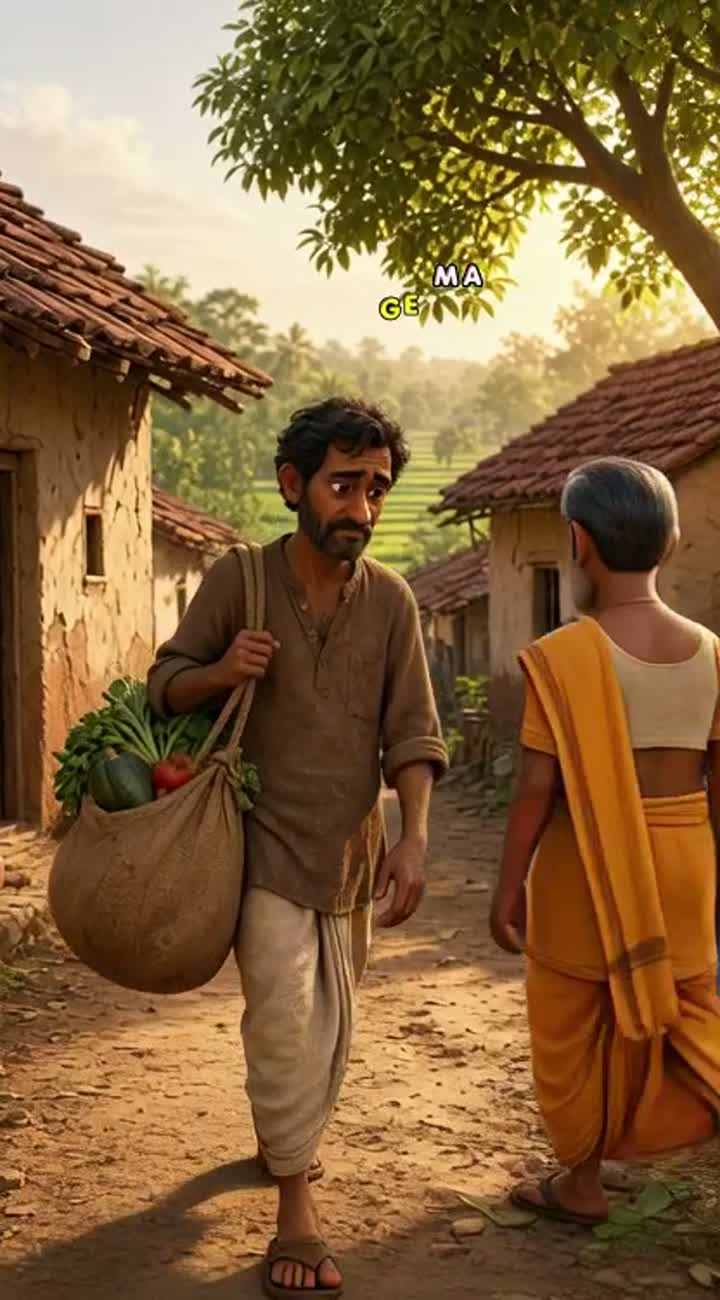 Beautiful cinematic 3D animated cartoon short film about a poor… — AI cartoon